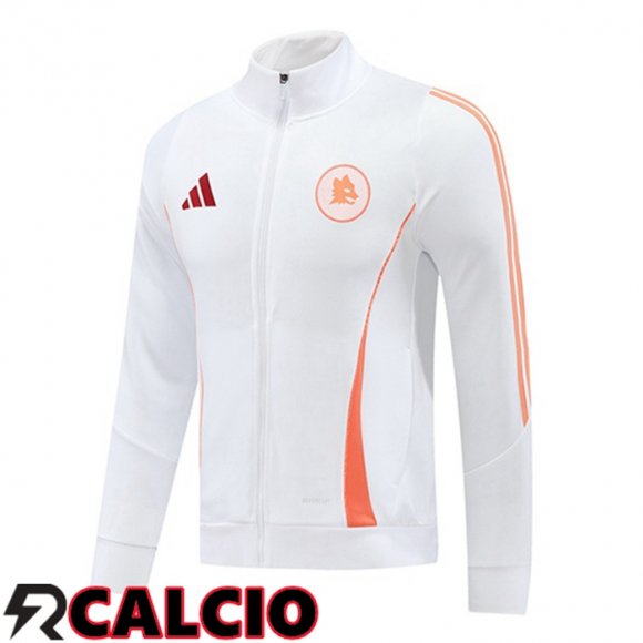 Giacca Calcio AS Roma Bianco 2024/2025  Giacca Calcio AS Roma Bianco 2024/2025