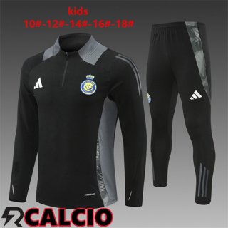 Insieme Tuta Calcio Al-Nassr FC Bambino Nero 2024/2025  Insieme Tuta Calcio Al-Nassr FC Bambino Nero 2024/2025