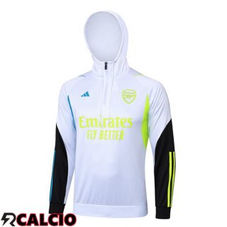 Felpa Con Cappuccio Arsenal Bianco 2024/2025
