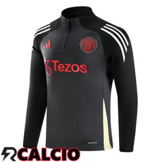 Felpa Allenamento Manchester United Grigio 2024/2025  Felpa Allenamento Manchester United Grigio 2024/2025