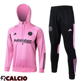 Tuta Calcio - Felpa Con Cappuccio Inter Miami CF Rosa 2024/2025