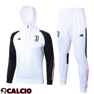 Tuta Calcio - Felpa Con Cappuccio Juventus Bianco 2024/2025