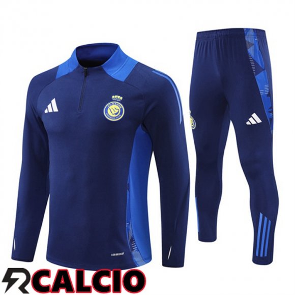 Insieme Tuta Calcio Al-Nassr FC Blu Reale 2024/2025  Insieme Tuta Calcio Al-Nassr FC Blu Reale 2024/2025