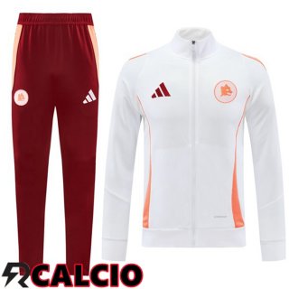 Insieme Tuta Calcio - Giacca AS Roma Bianco 2024/2025