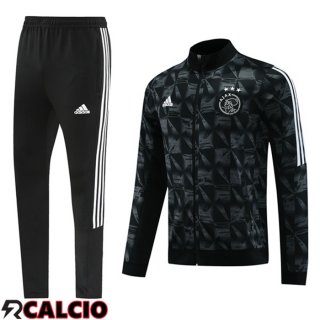 Insieme Tuta Calcio - Giacca AFC Ajax Nero 2024/2025