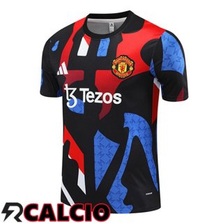 T Shirt Allenamento Manchester United Rosso Blu Nero 2024/2025