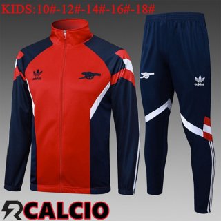 Insieme Tuta Calcio - Giacca Arsenal Bambino Rosso 2025/2026  Insieme Tuta Calcio - Giacca Arsenal Bambino Rosso 2025/2026