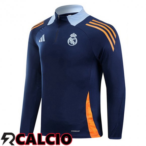 Felpa Allenamento Real Madrid Blu Reale 2025/2026  Felpa Allenamento Real Madrid Blu Reale 2025/2026