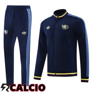 Insieme Tuta Calcio - Giacca Colombia Blu Reale 2025/2026  Insieme Tuta Calcio - Giacca Colombia Blu Reale 2025/2026