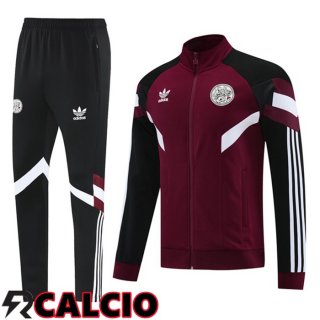 Insieme Tuta Calcio - Giacca AFC Ajax Rosso 2025/2026
