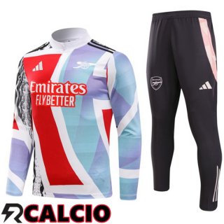 Insieme Tuta Calcio Arsenal Rosso Bianco 2025/2026
