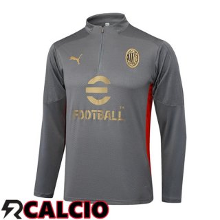 Felpa Allenamento AC Milan Grigio 2024/2025  Felpa Allenamento AC Milan Grigio 2024/2025