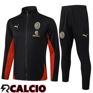 Insieme Tuta Calcio - Giacca AC Milan Nero 2025/2026
