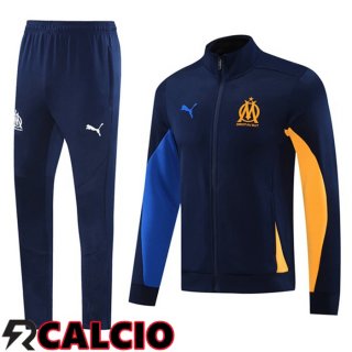 Insieme Tuta Calcio - Giacca Marsiglia OM Blu Reale 2025/2026