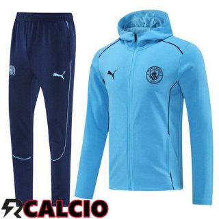 Tuta Calcio - Giacca A Vento Manchester City Blu 2025/2026