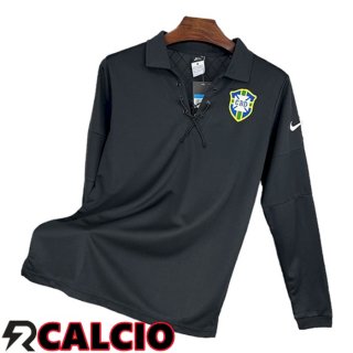 Maglia Brasile Retro Manica Lunga Edizione Speciale Nero 2004  Maglia Brasile Retro Manica Lunga Edizione Speciale Nero 2004