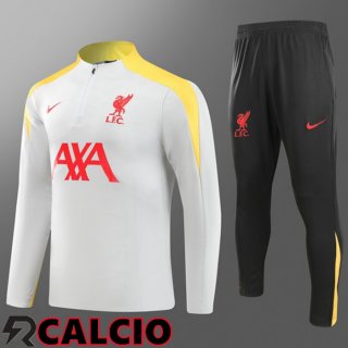 Insieme Tuta Calcio FC Liverpool Bambino Bianco 2024/2025  Insieme Tuta Calcio FC Liverpool Bambino Bianco 2024/2025