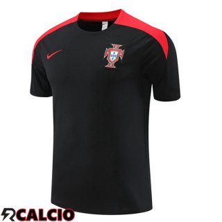 T Shirt Allenamento Portogallo Nero 2024/2025  T Shirt Allenamento Portogallo Nero 2024/2025