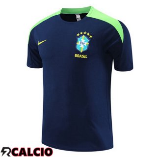 T Shirt Allenamento Brasile Blu Reale 2024/2025