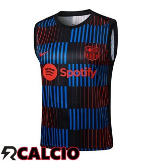 Canotta Allenamento FC Barcellona Blu Rosso Nero 2024/2025