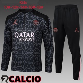 Insieme Tuta Calcio Paris PSG Bambino Nero 2025/2026  Insieme Tuta Calcio Paris PSG Bambino Nero 2025/2026