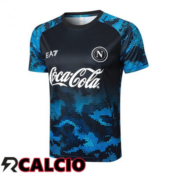 T Shirt Allenamento SSC Napoli Blu Nero 2024/2025