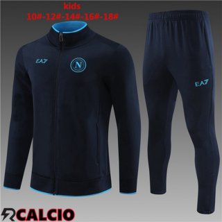 Insieme Tuta Calcio - Giacca SSC Napoli Bambino Blu Reale 2024/2025