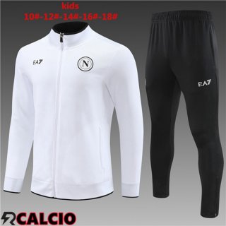 Insieme Tuta Calcio - Giacca SSC Napoli Bambino Bianco 2024/2025