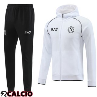 Tuta Calcio - Giacca A Vento SSC Napoli Bianco 2024/2025
