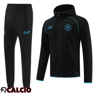 Tuta Calcio - Giacca A Vento SSC Napoli Nero 2024/2025