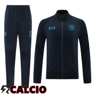 Insieme Tuta Calcio - Giacca SSC Napoli Blu Reale 2024/2025