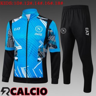 Insieme Tuta Calcio - Giacca SSC Napoli Bambino Blu 2025/2026