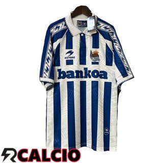 Prima Maglia Real Sociedad Retro Bianco Blu 1994-1995
