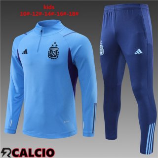 Insieme Tuta Calcio Argentina Bambino Blu 2023/2024  Insieme Tuta Calcio Argentina Bambino Blu 2023/2024