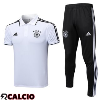 Maglia Polo Germania + Pantaloni Bianco 2023/2024  Maglia Polo Germania + Pantaloni Bianco 2023/2024