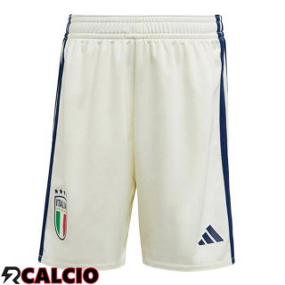 Seconda Pantaloncini Calcio Italia Bianco 2023/2024  Seconda Pantaloncini Calcio Italia Bianco 2023/2024