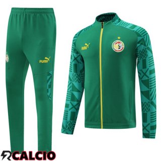 Insieme Tuta Calcio - Giacca Senegal Verde 2023/2024
