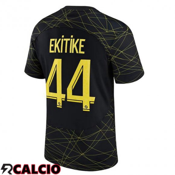 Quarto Maglia Paris PSG (EKITIKE 44) Nero 2022/2023  Quarto Maglia Paris PSG (EKITIKE 44) Nero 2022/2023