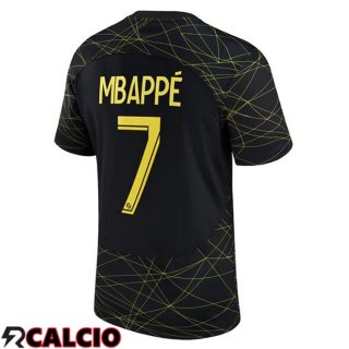 Quarto Maglia Paris PSG (MBAPPÉ 7) Nero 2022/2023  Quarto Maglia Paris PSG (MBAPPÉ 7) Nero 2022/2023