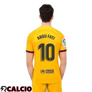 Quarto Maglia FC Barcellona (ANSU FATI 10) Giallo 2022/2023