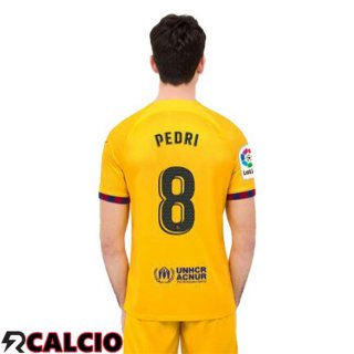 Quarto Maglia FC Barcellona (PEDRI 8) Giallo 2022/2023