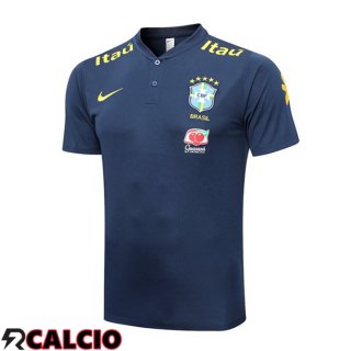 Maglia Polo Brasile Blu Reale 2023/2024  Maglia Polo Brasile Blu Reale 2023/2024