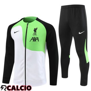Insieme Tuta Calcio - Giacca FC Liverpool Bianco Verde 2023/2024