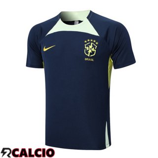 T Shirt Allenamento Brasile Blu Reale 2023/2024
