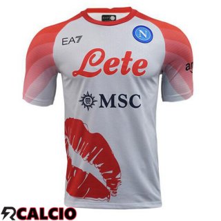 Maglia SSC Napoli San Valentino Bianco Rosa 2022/2023  Maglia SSC Napoli San Valentino Bianco Rosa 2022/2023