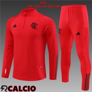 Insieme Tuta Calcio Flamengo Bambino Rosso 2023/2024