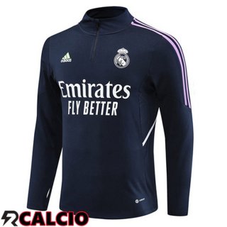 Felpa Allenamento Real Madrid Blu Reale 2023/2024  Felpa Allenamento Real Madrid Blu Reale 2023/2024
