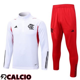 Insieme Tuta Calcio Flamengo Bianco 2023/2024