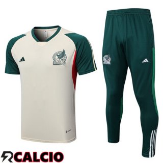 T Shirt Allenamento Messico + Pantaloni Marrone 2023/2024