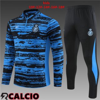 Insieme Tuta Calcio Al-Nassr FC Bambino Blu 2023/2024  Insieme Tuta Calcio Al-Nassr FC Bambino Blu 2023/2024